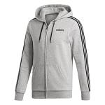 adidas Essentials 3 Stripes - Giacca in Pile, da Uomo, Uomo, Giacca, S1954MC246FL2, Grigio mélange/Nero., XXL Tall