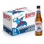 Raffo Ricetta Originale Cassa Birra con 24 Bottiglie da 33 cl, 7.92 L, Birra Lager dal Gusto Secco, Pieno e Moderatamente Amaro e dal Colore Giallo Paglierino, Gradazione Alcolica 4.7% Vol