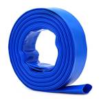 Tubo di scarico Layflat da 10 m x 25 mm di diametro, colore: blu