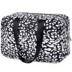 Narwey Beauty Case Borsa da Toeletta Borsa da Bagno da per Trucco da Viaggio Borsa Cosmetica Organizer per Donne Ragazze (Nero Leopardato)