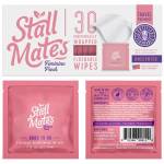 Stall Mates Wipes Feminine Fresh: Salviette femminili lavabili, avvolte singolarmente per viaggiare, non profumate e bilanciate con girasole, rosmarino e aloe (30 singoli in movimento)