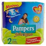 Pampers Sole e Luna Pannolini Mini, Taglia 2 (3-6 kg), 21 Pannolini