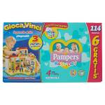 Pampers Baby Dry Pannolini Maxi, Taglia 4 - Megapack da 114 Pezzi