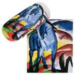 VON LILIENFELD Portaocchiali Astuccio Occhiali Regalo Leggero Stabile Colorato Compatto Motivo Arte Franz Marc: Cavallo blu