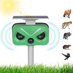 Repellente Gatti, Repellente Ultrasuoni Energia Solare, Ultrasuoni per Gatti con Luce LED Allarme Selezionabile, Frequenza Regolabile, Gatti Repeller per Piccioni, Uccelli, Cani, Gatti, Topi, Volpi