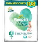 Pampers Protezione Pura (Naturello), 108 Pannolini Contenenti Cotone e Materiali Naturali Derivanti dalle Piante, 0% Profumo, Taglia 2 (3-6 Kg)