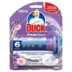 Duck Fresh Discs - Base per Dischi Gel Igienizzanti WC, Profumo Lavanda - Confezione da 1 Applicatore, 1 Tubo, 6 Dischetti