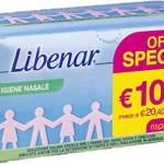 Libenar Soluzione Isotonica, Soluzione Fisiologica Salina per Detersione di Naso, Occhi, Orecchie e per l'Inalazione in Aerosol, Adatto a Neonati e Bambini, Flaconcini Monouso da 5 ml - 60 Flaconcini