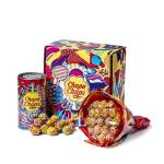 Chupa Chups Gift Box, Confezione Regalo con Flower Bouquet da 19 Lollipop e Mini Latta Salvadanaio da 16, 35 Lecca Lecca Gusti Assortiti alla Frutta