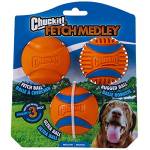 Chuckit! – Fetch Medley 3 Medium – 3 palline da inseguimento per cani – Palla ultra versatile – Robusta palla robusta – Palla da recupero classica grande – Dimensioni medie – 6 cm di diametro