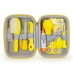 Kit per la toelettatura del bambino, 11 in 1, set di cura di sicurezza per bambini, con spazzola per capelli, pettine per unghie, aspiratori nasali, ecc. per bambini e bambine (giallo)