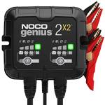 NOCO GENIUS2X2, Caricabatterie da Auto 4A (2A/Banco), Caricabatterie Professionale da 6V e 12V, Mantenitore di Carica e Desolforatore per Batterie Auto, Moto, Scooter, Camion, Camper, AGM, Gel e Litio