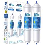 GOLDEN ICEPURE 2 Pacco Sostituzione Filtro Acqua Frigorifero per Samsung DA29-10105J, DA29-10105J HAFEX/Exp, DA99 02131B, WSF-100, EF9603, RS7677FHCSL, RS54HDRPBSR, RS7778FHCWW