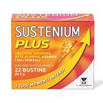 Sustenium Plus - lntegratore energizzante a base di uno specifico complesso di aminoacidi, vitamine e minerali. Per la tua energia fisica e mentale. Confezione da 22 bustine