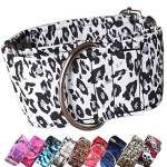 Woofpetshop® - Collare Martingale per Cani Modello LEOPARD levriero - Handmade