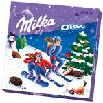 Milka Calendario dell'Avvento OREO 1 x 280 g, calendario con diversi dolci Milka e Oroo