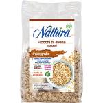 NATTURA Fiocchi di Avena Integrale Bio, Fonte di Fibre e di Proteine, a Basso Contenuto di Grassi Saturi, Prodotto Vegano, Contribuisce a Mantenere i Livelli Normali di Colesterolo, 500 g