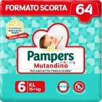 Pampers Baby Dry Mutandino XL, 64 Pannolini, Taglia 6 (15+ Kg)