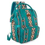 Wrangler Aztec - Borsa per pannolini da viaggio, con cinghia per passeggino, Verde Angelo