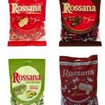 Rossana Caramelle Ripiene Pistacchio, Cioccolato, Nocciole, Cocco, Confezione Da 4