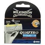 Wilkinson Sword Quattro Titanium Precision - Lamette (4 unità)