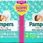 Pampers Baby Dry Mini Pacco Doppio, Taglia 2 (3-6 kg), 62 Pannolini