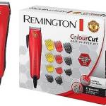 Remington Tagliacapelli Manchester United Edition - Lame in Acciaio Inox Autoaffilanti - Alimentate a rete, inclusi 17 accessori inclusi 11 pettini di fissaggio, Color Cut Tagliacapelli da uomo HC5038