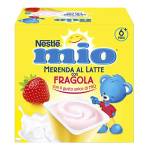 NESTLÉ MIO Merenda al Latte Fragola, 24 Vasetti da 100g (2,4kg)