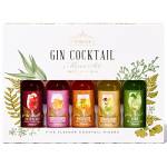 Modern Gourmet Foods, Premium Gin Cocktail Mixers Gift Set, i Sapori Includono: Lime, Fiore di Sambuco, Fiore di Rosa, Mandarino e Lampone, Set di 5 (Non Contiene Alcool)