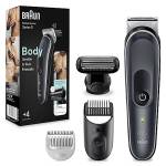 Braun Series 5 Rasoio Elettrico Corpo Uomo, per Petto, Ascelle, Inguine E Zone Sensibili, Con Pettini Da 1 mm A 11 mm, Tecnologia SkinShield, 100 Min Autonomia Senza Fili, Idea Regalo, BG5370