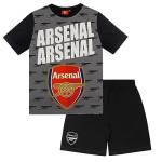 Arsenal FC Pigiama corto ufficiale per bambini da 12 a 13 anni, colore: nero