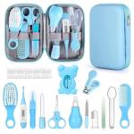 Baby Grooming Kit, Infant Safety Care Set with Hair Brush Comb Nail Clipper Nasal Aspirator Ear Cleaner,Baby Essentials Kit for Newborn Girls Boys