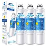 GOLDEN ICEPURE Sostituzione Filtro Acqua Frigorifero per Samsung DA29-00020B, DA29-00020A, HAF-CIN/Exp, 46-9101, RF28HMEDBSR, RF28HFEDTSR (Confezione da 3) (fattura)