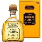 PATRÓN Añejo Premium Tequila, creata in Messico in piccoli lotti a partire dal 100% della migliore agave Weber Blue, invecchiata per oltre 12 mesi in botti di rovere, Vol. 40%, 70 cl / 700 ml