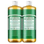 Dr Bronner Sapone liquido di mandorle, organico, 946 ml, confezione da 2