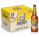 Kozel Birra Premium Lager, Cassa Birra con 20 Birre in Bottiglia da 50 cl, 10 L, Pale Lager dal Gusto Ricco e Bilanciato, Gradazione Alcolica 4.6% Vol