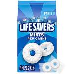 LIFE SAVERS Pep-O-Mint Respiro Menta Caramelle dure sfuse, dimensioni feste, sacchetto da 1,273 g