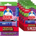 Duck Fresh Discs - Base per Dischi Gel Igienizzanti WC, Fragranza Anguria&Arancia - Formato Scorta 5 Applicatori, 30 dischetti