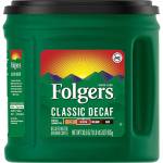 Folgers Classic Roast Decaffeinated Ground Coffee, 30.5 oz