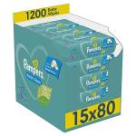 Pampers Fresh Clean Baby Salviette Umidificate, 80 Unità (Confezione da 15)