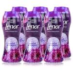 Lenor Unstoppables - Profumo per bucato, ametista e bouquet fiorito, 210 g, confezione da 6