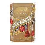 Lindt LINDOR Praline di Cioccolato al Latte, Fondente, Bianco, 16 Cioccolatini Assortiti, in confezione 200g