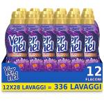 Vernel Aromatherapy Sogni di Loto, Ammorbidente Lavatrice Concentrato, 12 Flaconi Da 700 ml (336 Lavaggi) - 8400 g