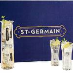 St-Germain Kit cocktail Hugo, ottimo come idea regalo e per preparare l'aperitivo a casa, contiene liquore ai fiori di sambuco e Prosecco Martini Premium, 70, 75 cl