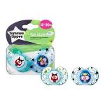 Tommee Tippee Fun Soother, 18-36 mesi, verde, confezione da 2