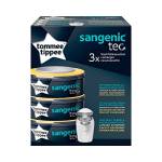 Tommee Tippee Sangenic Cartuccia di Ricarica per il Sistema di Smaltimento dei Pannolini 3 Unità, 19 x 7.7 cm