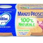 Mellin Omogeneizzato di Manzo Prosciutto con Verdure 100% Naturale – 24 Vasetti da 80 gr