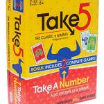 Sinoeem AMIGO Take 5: Due Giochi in Uno - Versione USA di 6 Nimmt! con Take A Number (X Nimmt!) Inclusa, Giallo/Rosso