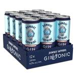 Bombay Sapphire Gin & Tonic, Ready to Drink, Confezione da 12 lattine x 25 cl