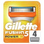 Gillette Fusion5 Power Lamette di Ricambio, Confezione da 4 Ricambi